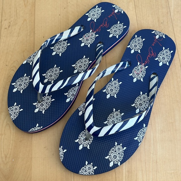 Vera Bradley | Turtles Flip Flop - Women (5-6) Blue/White - Picture 2 of 9
